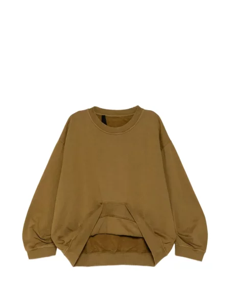 Hanorac crewneck Marina Yee cu decolteu rotund verde