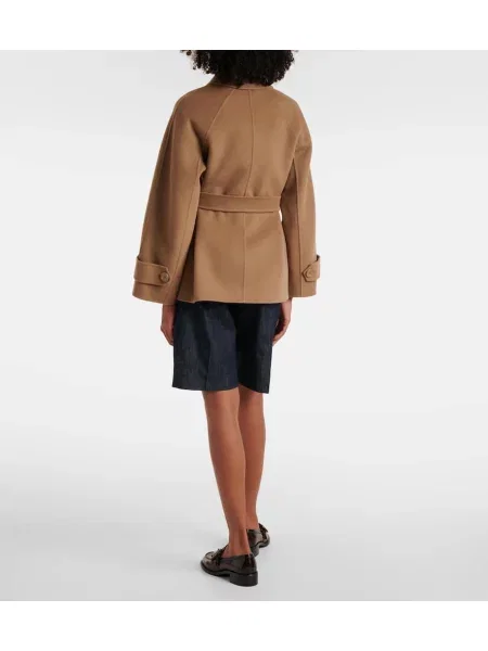 Geacă 's Max Mara de lână maro