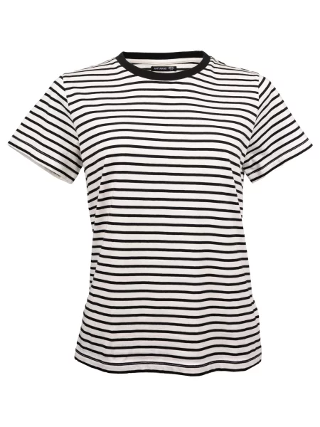 Antargo Tričko Striped Basic' černá