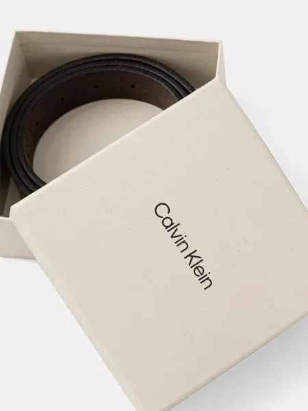 Bőr öv Calvin Klein barna