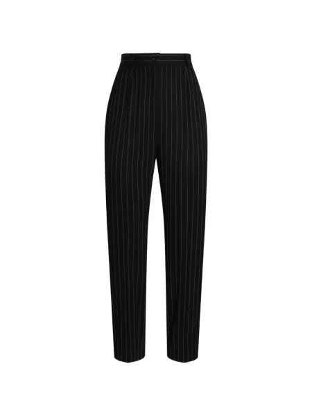 Pantaloni Dolce & Gabbana de lână negru