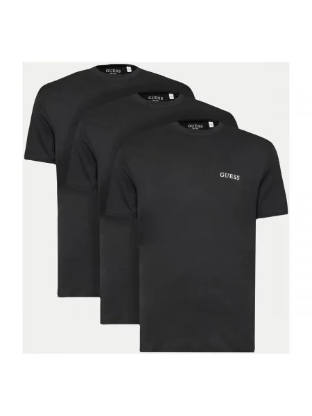 Guess póló 3 db fekete férfi nyomott mintás fehér