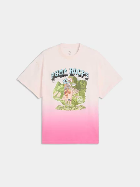 Футболка PUMA The Atw Dylan Tee Ii комбінований верх рожевий