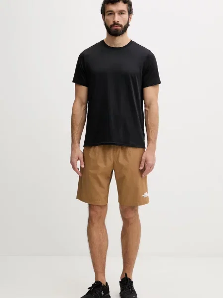 The North Face športne kratke hlače z elastanom rjava