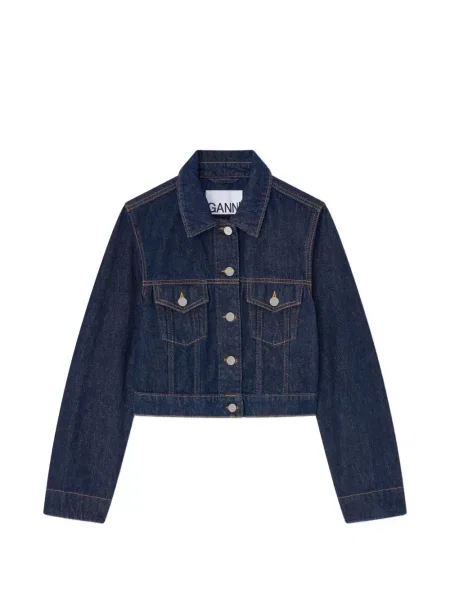 Geacă de blugi Ganni albastru