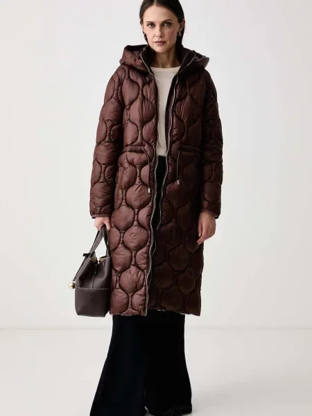 Gaudi jachetă lungă pentru femei maro