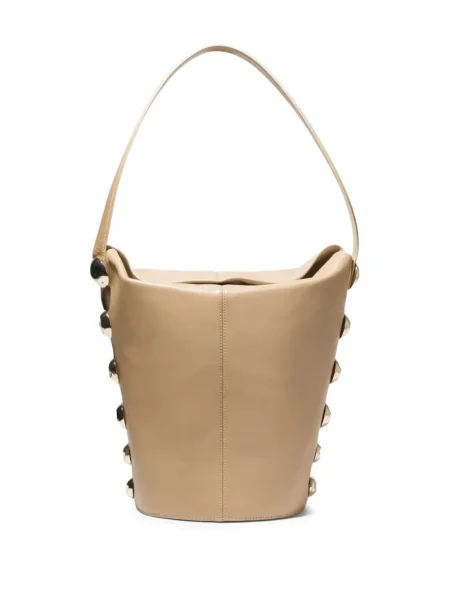 Torebka bucket Simkhai z ćwiekami brązowa
