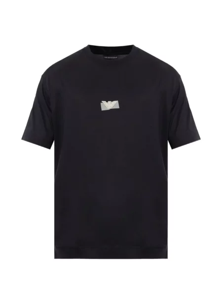 Scurt tricou Emporio Armani cu imagine albastru