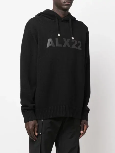 Hoodie 1017 Alyx 9sm με σχέδιο μαύρο