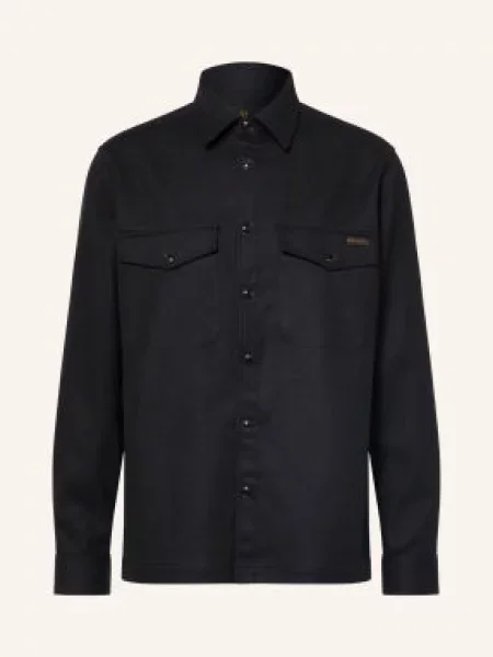 Belstaff Płaszcz Wierzchni Flanelowy Castle schwarz czarny