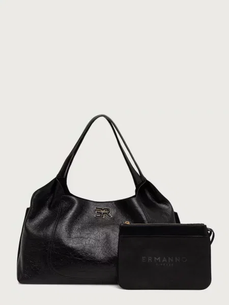 Ermanno Scervino LIFE geantă shopper pentru femei din piele negru