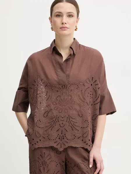 Ermanno Firenze bluzka brązowa