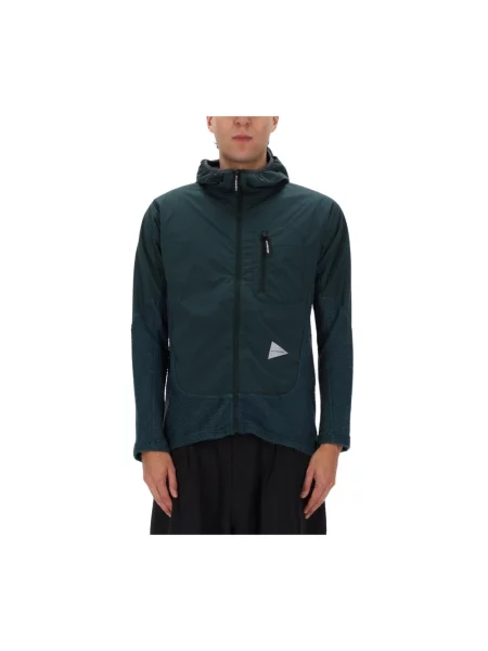 Bluza z kapturem And Wander zielona