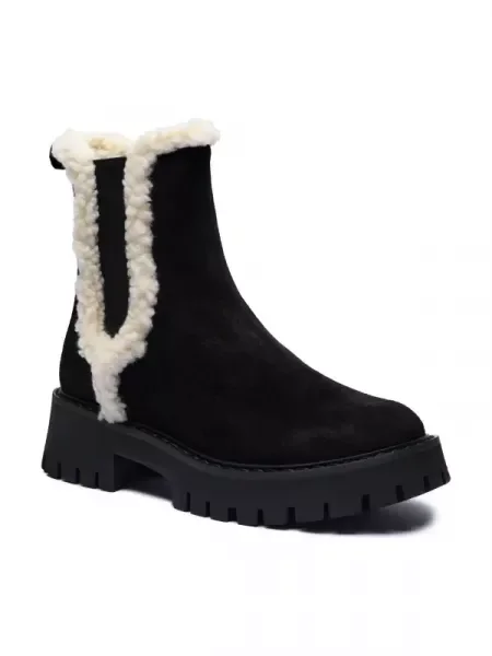 Michael Kors De piele botine ASHER | shearling negru