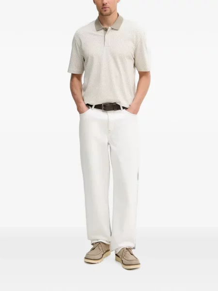 Tricou polo Armani Exchange cu imprimeu geometric