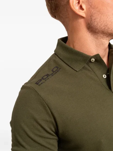 Slip de baie Polo Ralph Lauren cu broderie din piele de căprioară în carouri albastru