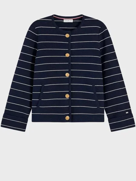 У смужку кардиган Tommy Hilfiger синій