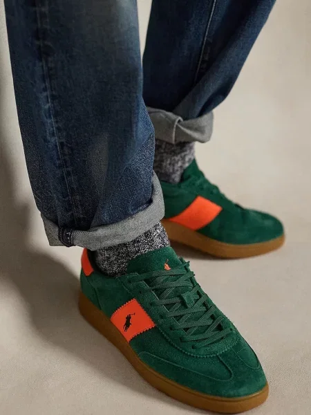 Polo Ralph Lauren sneakersy zamszowe Bedford Pp zielone