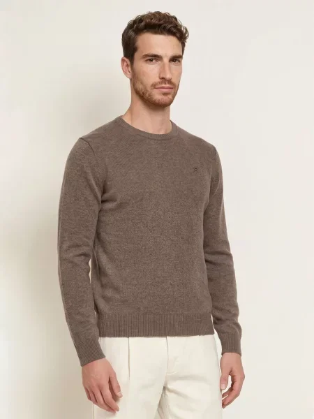 Hackett London Sweter beige beżowy