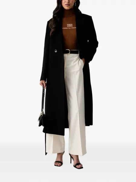Pulover Elisabetta Franchi cu broderie maro