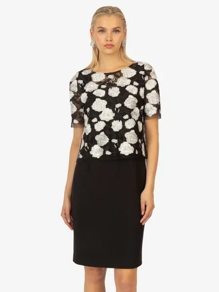 Kraimod Rochie de cocktail crem negru