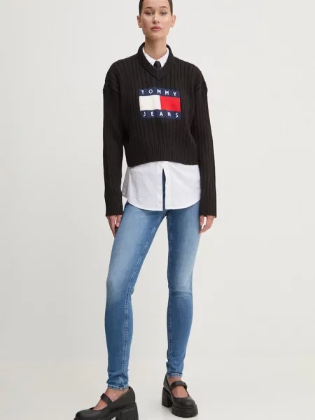 Kavbojke Tommy Jeans Nora modra