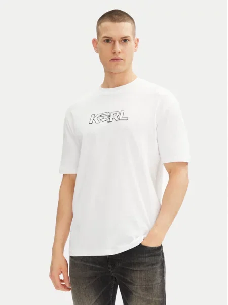 KARL LAGERFELD Marškinėliai balta