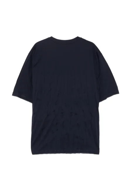 Grafic tricou Croquis cu imagine plisat albastru