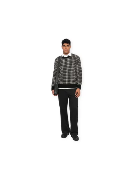 Pulover Selected tricotate negru