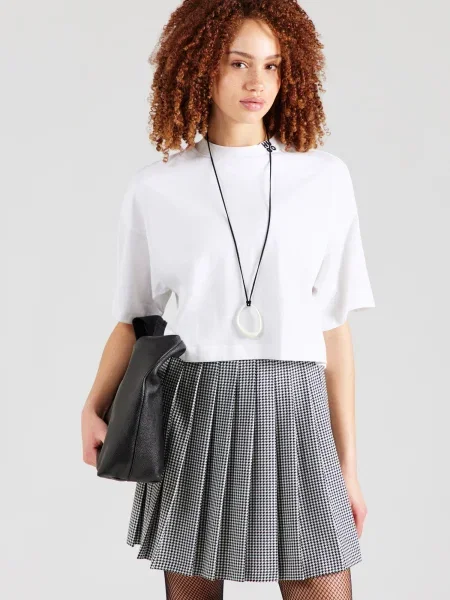 HUGO Tricou Damelody' alb