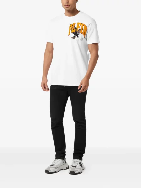 Μπλούζα Philipp Plein με πετραδάκια λευκό