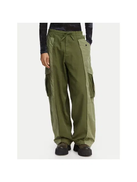 G-Star Raw Kargo hlače Temno Straight Fit zelena