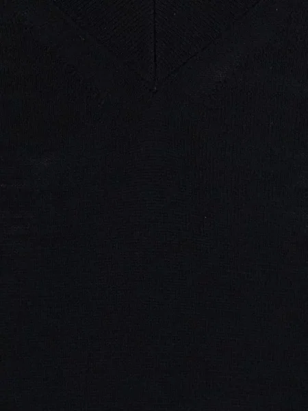Pulover Semicouture cu decolteu în V negru