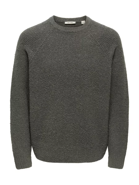 Only & Sons Pulover ONSDALE închis gri
