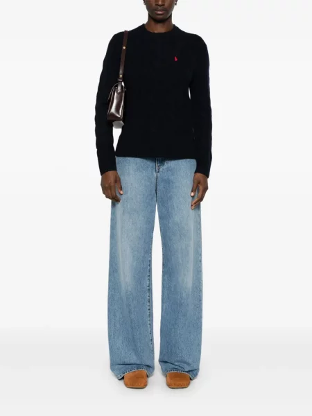 Siuvinėtos polo marškinėliai Polo Ralph Lauren balta