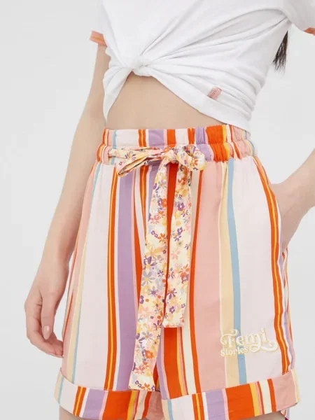 Kraťasy Femi Stories vzorované high waist