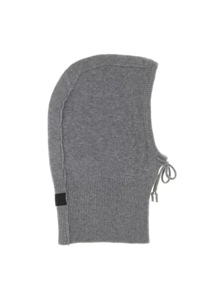 Czapka Mm6 Maison Margiela wełniana z kapturem szara