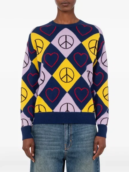Pulover Love Moschino de lână albastru