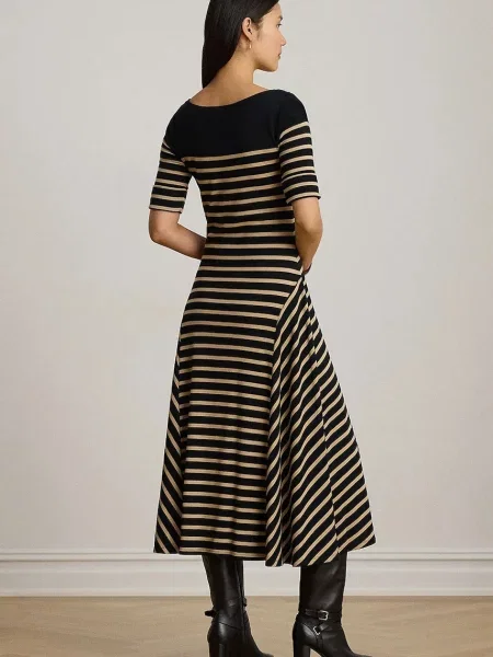 Lauren Ralph Lauren obleka A-kroja črna