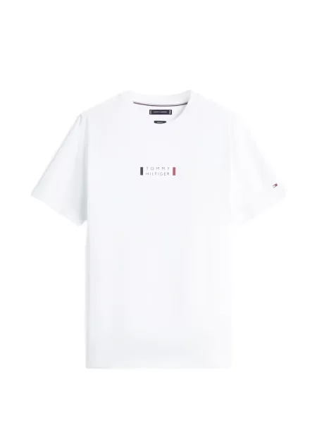 Tricou Tommy Hilfiger cu imagine alb