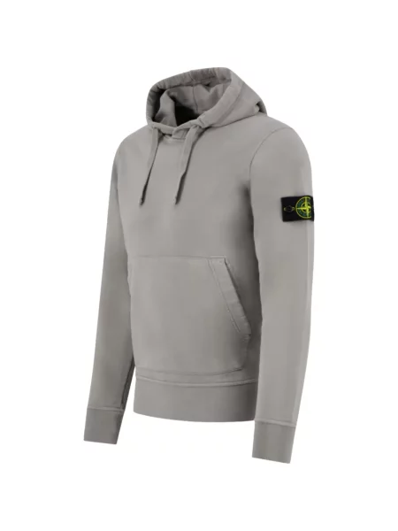 Fleece hoodie Stone Island πέτρες γκρι