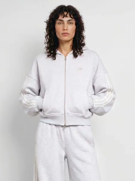 Adidas Originals Bluza Rozpinana grau biała