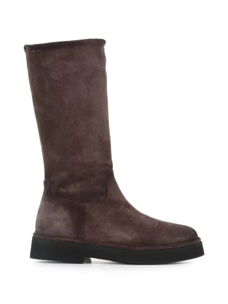 Botine Alexander Hotto din piele de căprioară maro