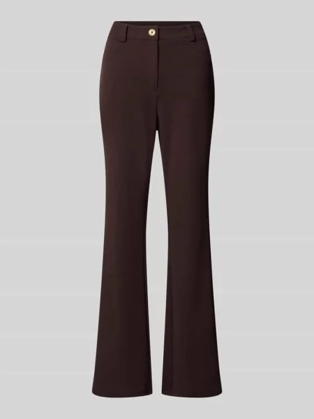 Spodnie bootcut z wysokim stanem z zapięciem na guzik i błyskawiczny Michael Michael Kors