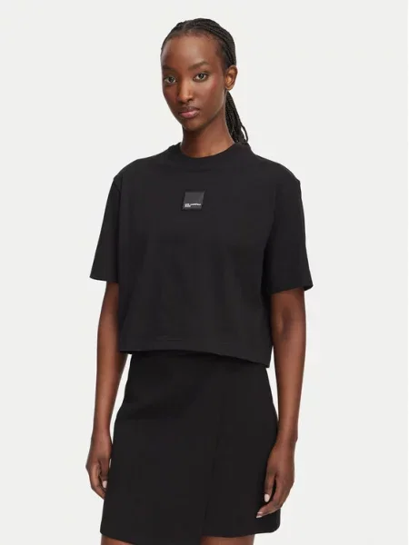 Karl Lagerfeld Jeans Tricou Boxy Fit negru