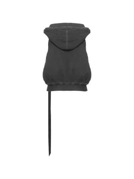 Суичър с качулка Rick Owens Drkshdw без ръкави с качулка сиво