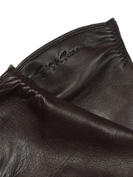 Mănuși Giorgio Armani din piele maro