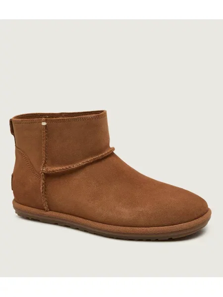 UGG Bocanci W Classic Mini Deconstructed | piele întoarsă bej