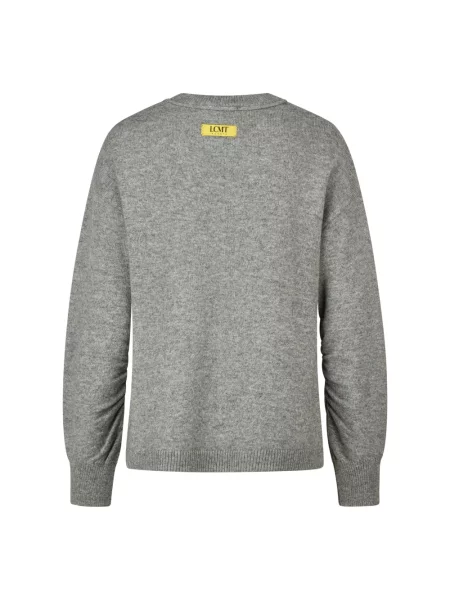 Sweter Lecomte wełniany szary