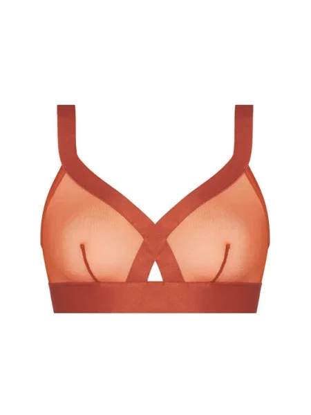 Бюстгальтер Dkny без косточек коричневый